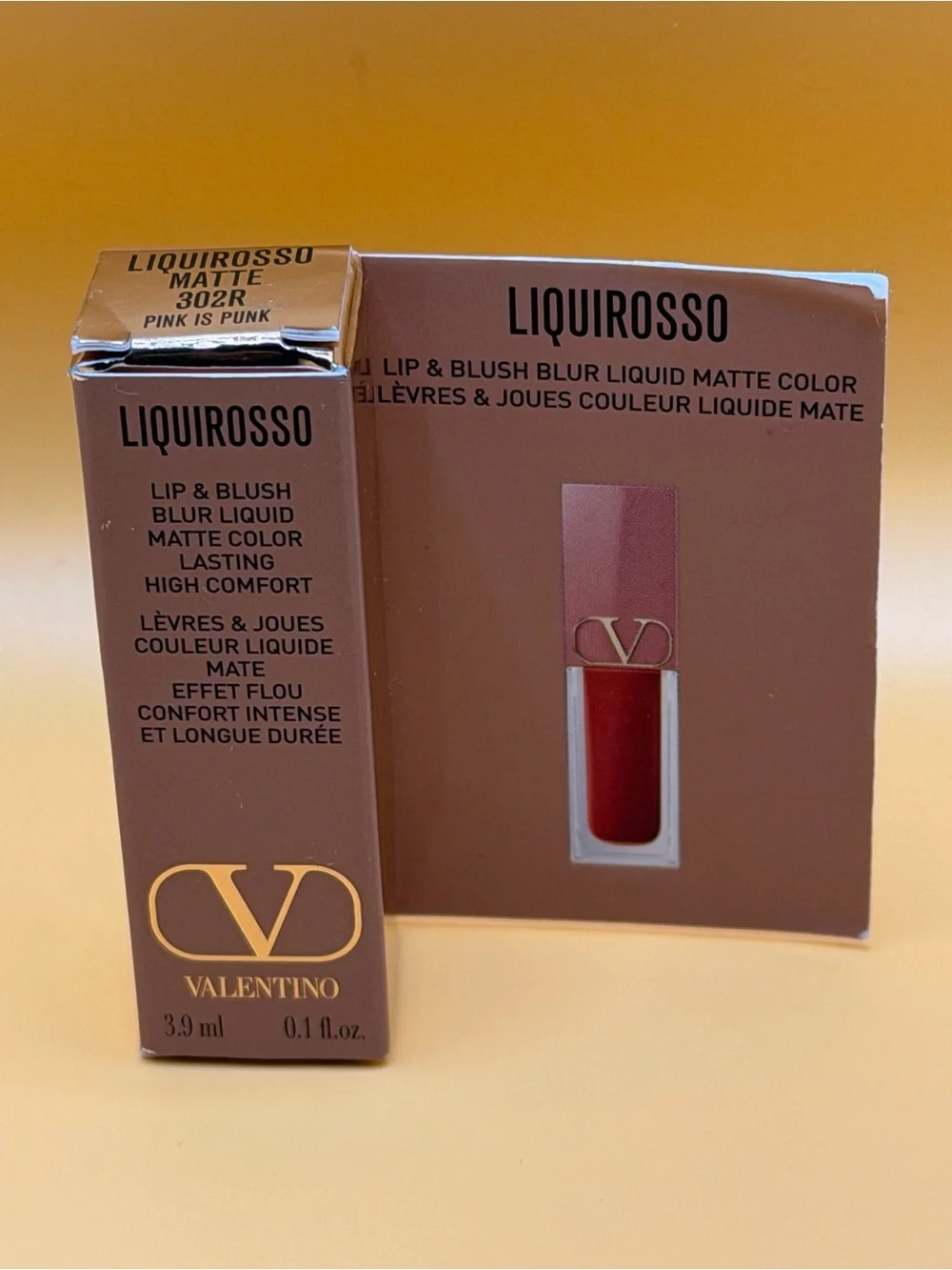 Valentino Liquirosso Matte Lip & Blush - Vibrant Red